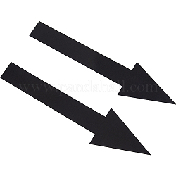 PVC Self Adhesive Arrow Label Stickers, Waterproof Directional Arrow Sign Decals for Floors, Walls and Smooth Surfaces, Black, 50x199x0.2mm, 2pcs/set