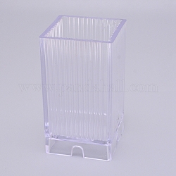 Pcプラスチックキャンドルモールド  長方形  透明  58x58x102mm  インナーサイズ：50x50mm