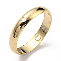 Marcos de cuentas de latón, Plateado de larga duración, anillo redondo, real 24k chapado en oro, 14x2.5mm, agujero: 1 mm
