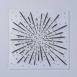 Пластиковые папки для тиснения, вогнуто-выпуклые трафареты для тиснения, для украшения фотоальбома своими руками, звезда картины, 150x150x2.5~3 мм