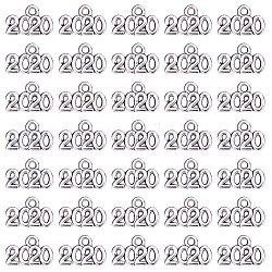 Sunnyclue 1 scatola 150 pezzi 2020 simboli anno ciondoli numeri alla rinfusa ciondoli pendenti forniture artigianali per la creazione di gioielli