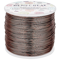 BENECREAT 20 Gauge (0.8mm) Aluminum Wire 770FT (235m) Anodized Jewelry Craft Making Beading Floral Colored Aluminum Craft Wire - Brown