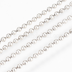 Eisenkugelketten, Perlen-Kette, gelötet, mit Spule, Bleifrei und Cadmiumfrei und Nickel frei, Antik Silber Farbe, 1.5 mm, ca. 328.08 Fuß (100m)/Rolle