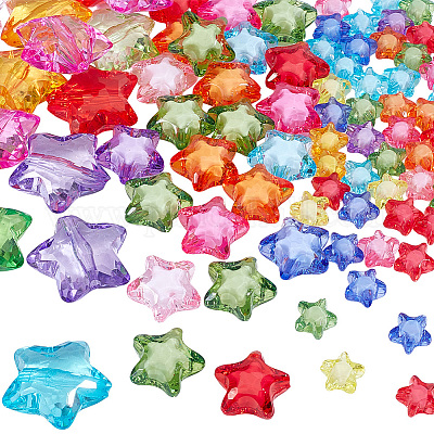 100 Stück transparente Acrylperlen&nbsp;TACR-NB0001-34-1