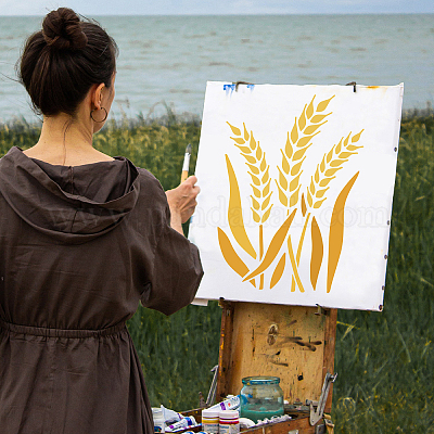 Wholesale FINGERINSPIRE Wheat Stencil 29.7x21cm Wheat Stalk Stencil Plastic  Wheat Painting Stencil Reusable Wheat Pattern Stencils for Painting on Wood  