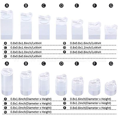 Acryl Single Schmuck Display Ständer Sets&nbsp;RDIS-FG0001-02-1