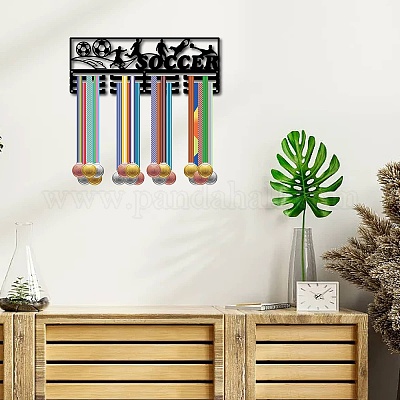 Support de mur d'affichage de support de cintre de médaille de fer de mode&nbsp;ODIS-WH0037-177-1