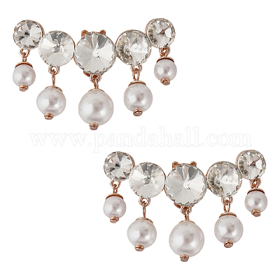 Breloques De Chaussure En Forme De Perle Transparente - Lot De 2 Pièces Avec Chaîne, Marque Uxcell