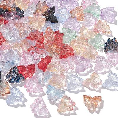 100 Stück transparente Glasperlen&nbsp;GLAA-CJ0002-40-1