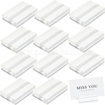 Acryl Visitenkartenhalter&nbsp;TACR-WH0001-09-1