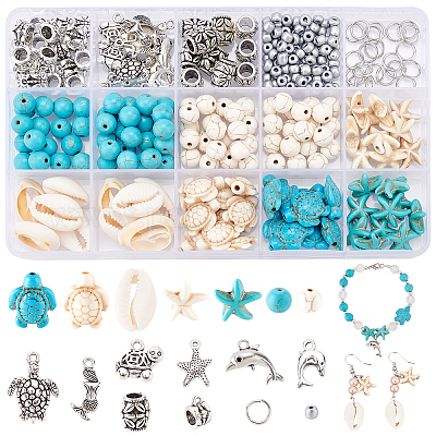 Wholesale PandaHall 292pcs Ocean Jewellery Making Kit 