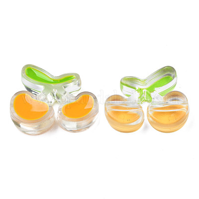 Perles en émail acrylique transparent&nbsp;TACR-N012-006F-1