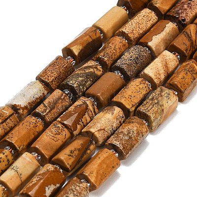 Natürliches Bild Jaspis Perlen Stränge&nbsp;G-F836-B04-01-1