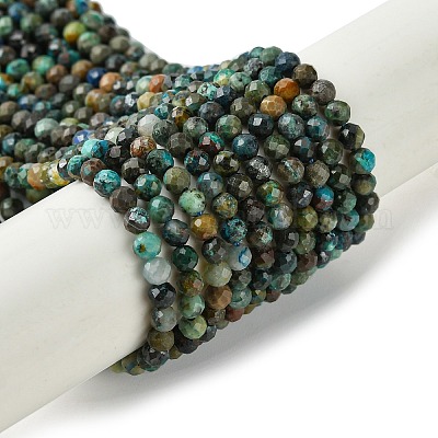 Chapelets de perles en chrysocolle naturelle&nbsp;G-Z034-A03-02-1