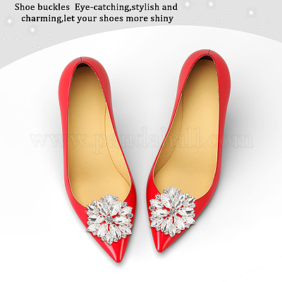 Pearl Shoe Clip Shiny Decorative Clips Charm Buckle Wedding Shoe Decorations
