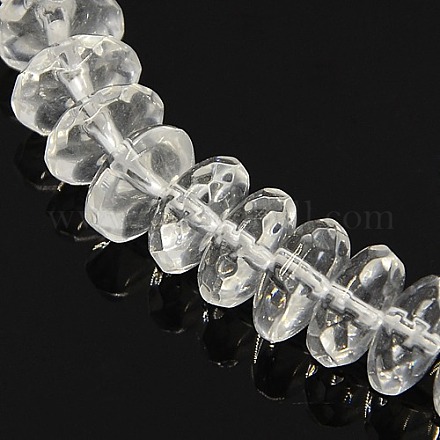 Chapelets de perles en cristal de quartz synthétique G-F086-C-01-1