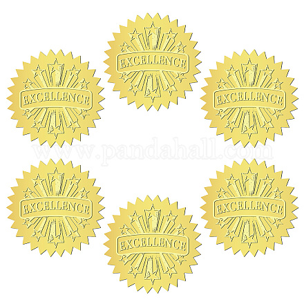 12 лист самоклеящихся наклеек с тиснением золотой фольги DIY-WH0451-014-1