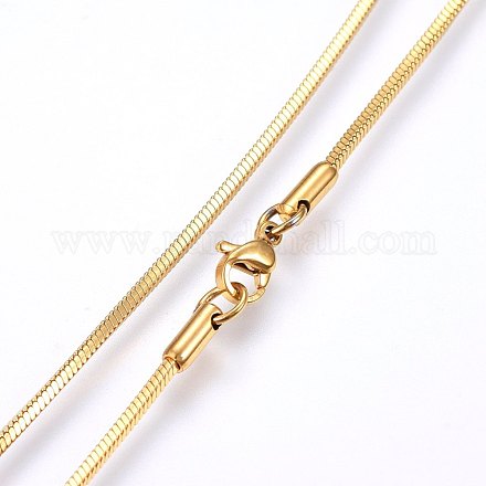 Collares de cadena de serpiente de 304 acero inoxidable MAK-L015-03C-1
