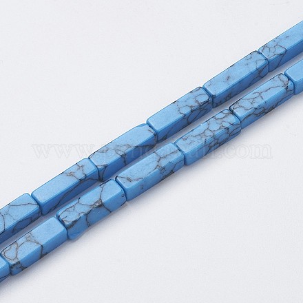 Chapelets de perles en turquoise synthétique G-G968-D15-1