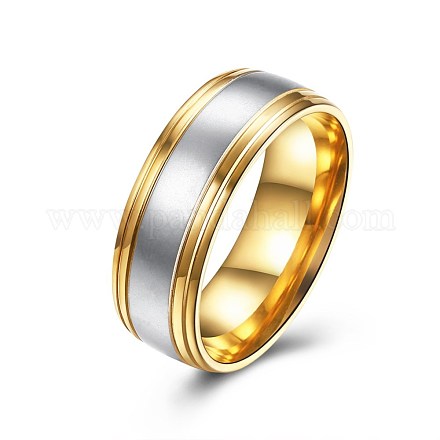 Men's Titanium Steel Finger Rings RJEW-BB27589-A-9-1