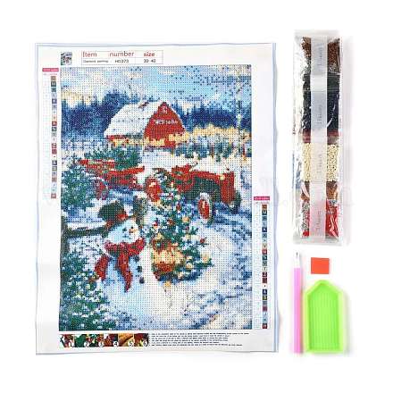 Weihnachtsthema DIY Diamant Malerei Leinwand Kits für Kinder DIY-I055-09-1