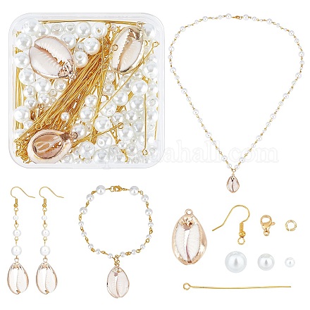 Sunnyclue 90pcs perles de verre DIY-SC0018-02-1