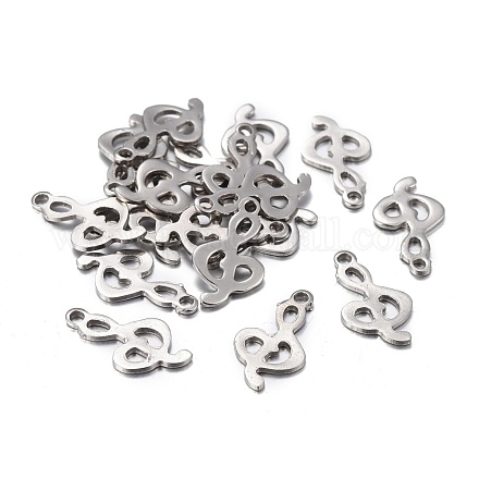 201 Stainless Steel Charms STAS-F255-042P-1
