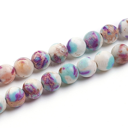 Fili di perle di diaspro imperiale naturale G-E358-6m-01-1