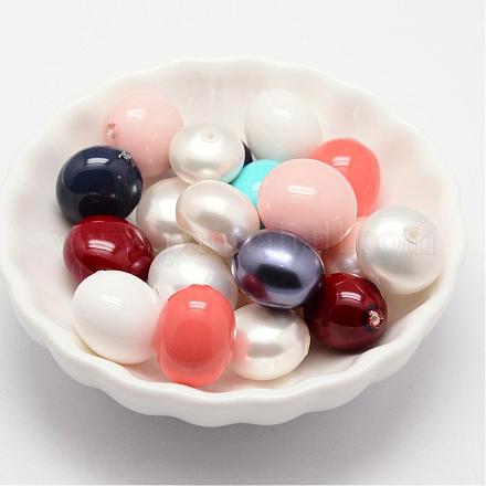 Mixed Shell Pearl Beads BSHE-P008-03A-1