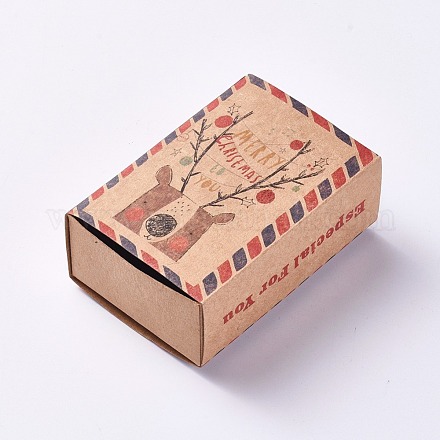 Boîte de tiroir en papier pliable portable créative CON-D0001-02A-1
