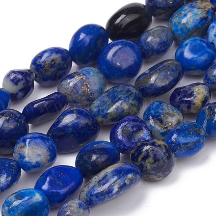 Chapelets de perles en lapis-lazuli naturel G-L493-40-1