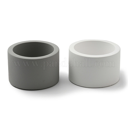 Fingerinspire2pcs2色セメントキャンドルカップ  キャンドル作りツール用  コラム  ミックスカラー  8.1x5.35cm  内径：6.3のCM  2個/色 AJEW-FG0001-93A-1