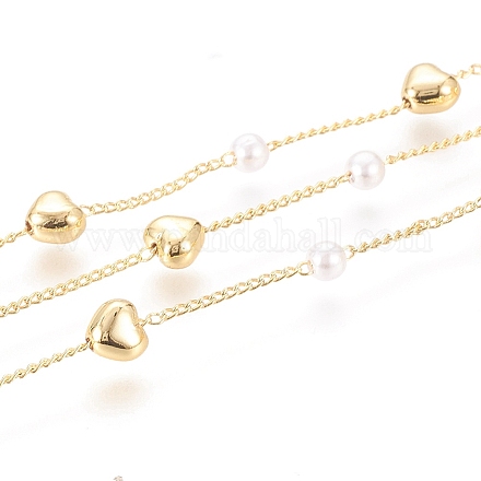 Handgefertigte Perlenkette aus Messing CHC-CJ0001-45-1