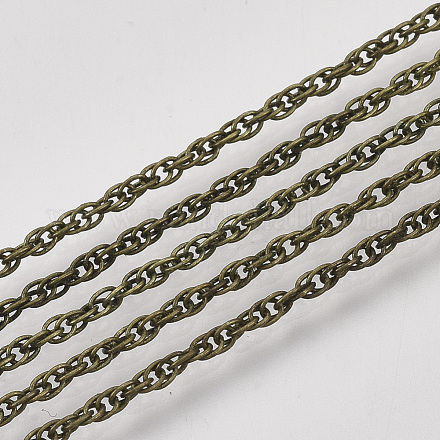 Паяные латунные покрытые железные веревочные цепи CH-S125-07B-AB-1