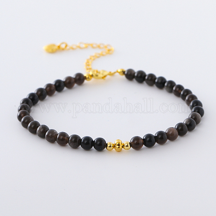 Armband aus synthetischen Sonnensteinperlen RG1104-1-1
