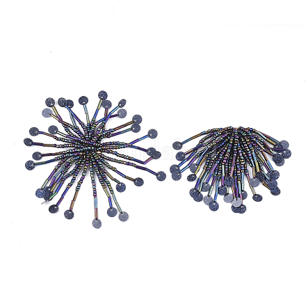 Glass Seed Beads Cabochons FIND-T044-04A-1