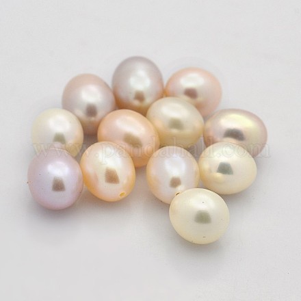 Perlas naturales abalorios de agua dulce cultivadas PEAR-M003-M-1