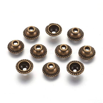 Tibetan Antique Bronze Metal Caps X-MLF0656Y-1