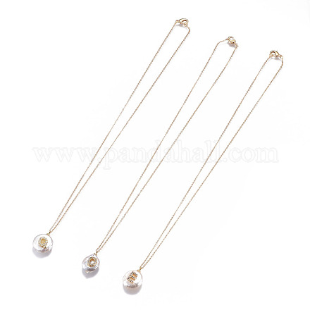 Латунные подвески ожерелья NJEW-JN02382-M-1