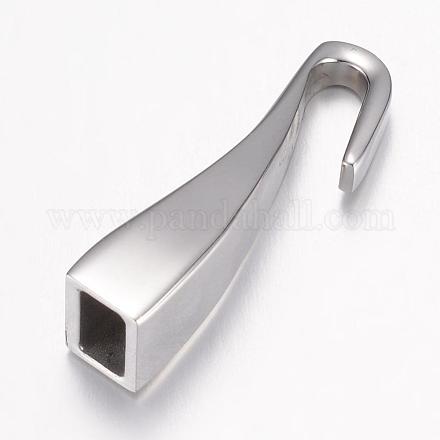 304 Stainless Steel S Hook Clasps STAS-P171-60P-1