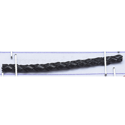 Плетеный кожаный шнур WL-D012-3mm-02-1-1