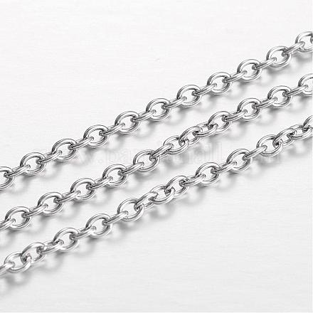 304 Stainless Steel Cable Chains CHS-P001-05P-0.6MM-1