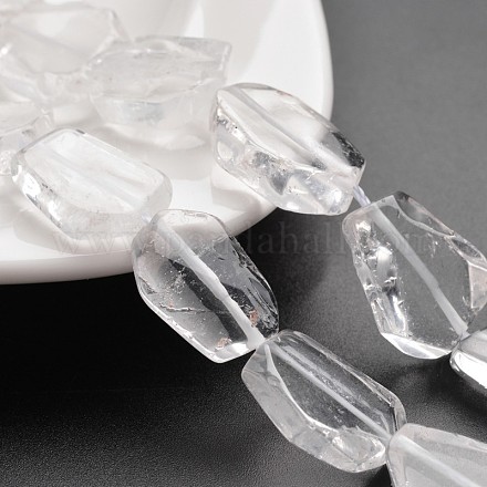 Pépites brins cristal de perles de quartz naturel X-G-N0156-06-1