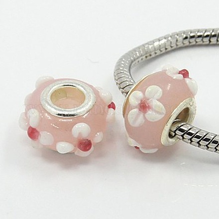 Handmade Bumpy Lampwork European Beads for Biagi Charm Bracelets X-DA422-1-1