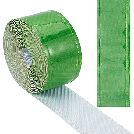 ゴージクラフトPVC反射テープ  テープで縫う  洋服用  ワークスーツ  レインコート  ジャケット  グリーン  25x0.3mm DIY-GF0007-51B-1