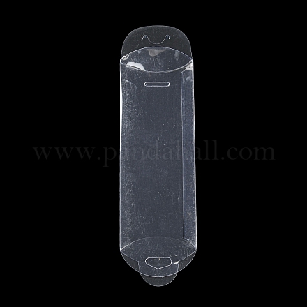 Nbeads Transparent Plastic Pillow Box CON-NB0001-83-1