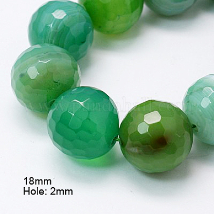 Natural Agate Beads Strands G-H1593-18mm-8-1