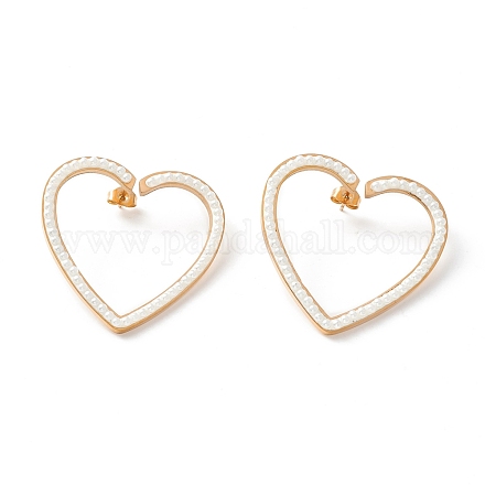 Серьги-гвоздики с открытым сердцем для женщин STAS-K237-02RG-1