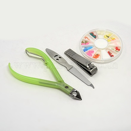 1 Set Mixed Polymer Clay Nail Art Decoration Tool Kit MRMJ-X0006-1
