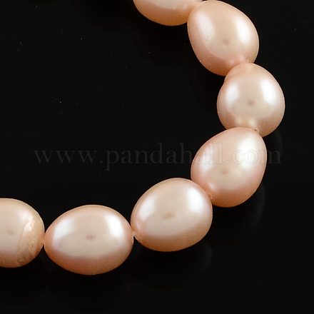 Natural Cultured Freshwater Pearl Beads Strands PEAR-Q003-7mm-03-1